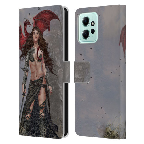 Nene Thomas Gothic Dragon Witch Warrior Sword Leather Book Wallet Case Cover For Xiaomi Redmi 12