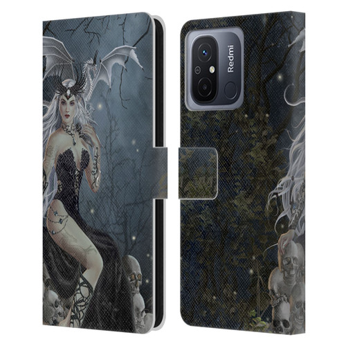Nene Thomas Gothic Mad Queen Of Skulls Dragon Leather Book Wallet Case Cover For Xiaomi Redmi 12C