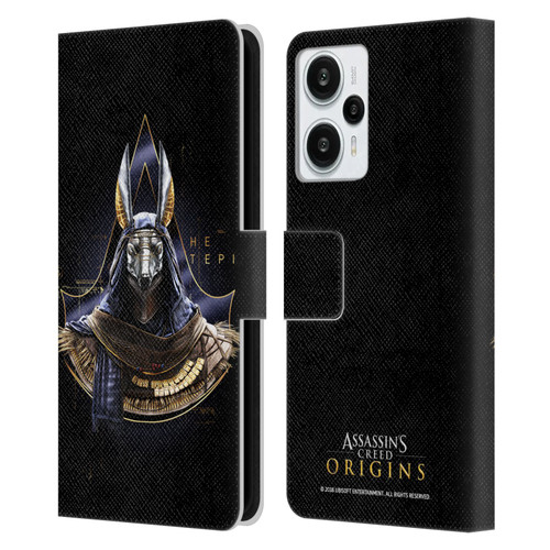 Assassin's Creed Origins Character Art Hetepi Leather Book Wallet Case Cover For Xiaomi Redmi Note 12T