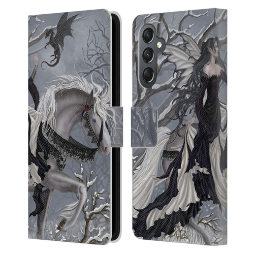 Nene Thomas Winter Has Begun Snow Fairy Horse With Dragon Leather Book Wallet Case Cover For Samsung Galaxy A25 5G