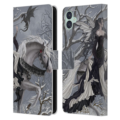 Nene Thomas Winter Has Begun Snow Fairy Horse With Dragon Leather Book Wallet Case Cover For Samsung Galaxy M04 5G / A04e