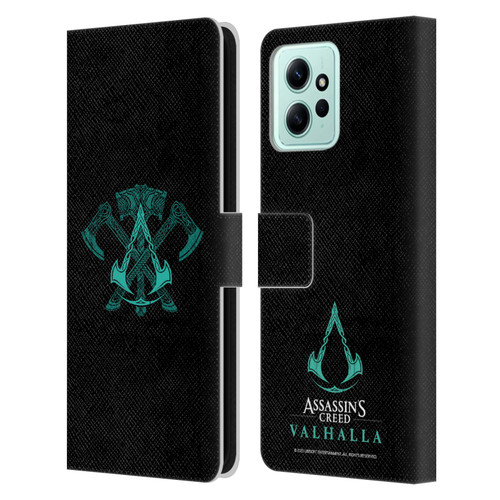 Assassin's Creed Valhalla Symbols And Patterns ACV Weapons Leather Book Wallet Case Cover For Xiaomi Redmi 12