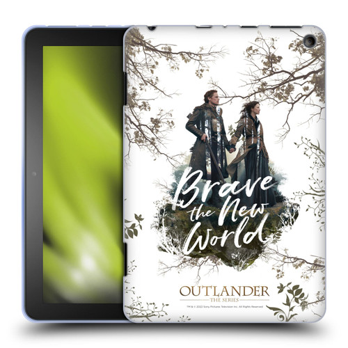 Outlander Composed Graphics Brave The New World Soft Gel Case for Amazon Fire HD 8/Fire HD 8 Plus 2020