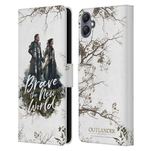 Outlander Composed Graphics Brave The New World Leather Book Wallet Case Cover For Samsung Galaxy A05