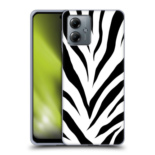 Grace Illustration Animal Prints Zebra Soft Gel Case for Motorola Moto G14