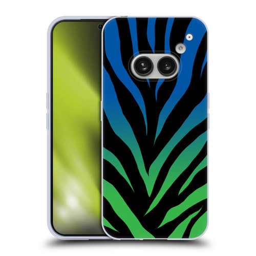 Grace Illustration Animal Prints Ombré Zebra Soft Gel Case for Nothing Phone (2a)