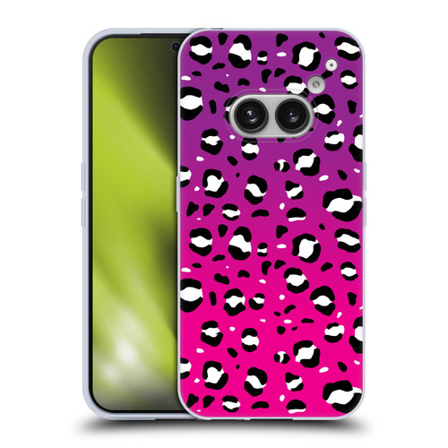 Grace Illustration Animal Prints Pink Leopard Soft Gel Case for Nothing Phone (2a)