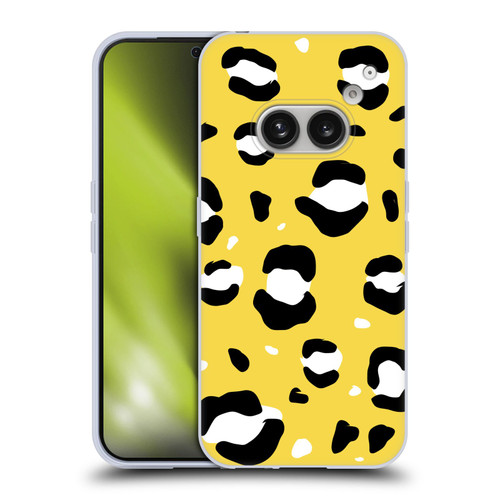 Grace Illustration Animal Prints Yellow Leopard Soft Gel Case for Nothing Phone (2a)