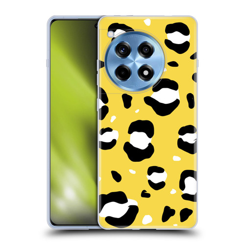 Grace Illustration Animal Prints Yellow Leopard Soft Gel Case for OnePlus 12R