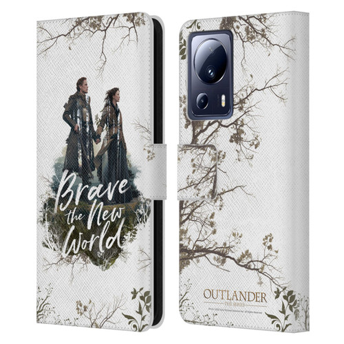 Outlander Composed Graphics Brave The New World Leather Book Wallet Case Cover For Xiaomi 13 Lite 5G