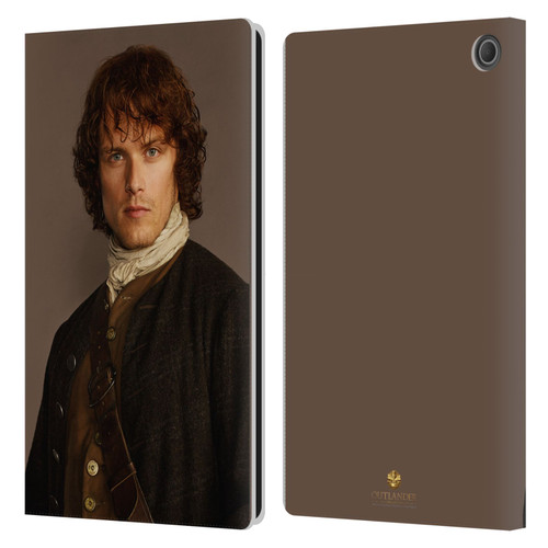 Outlander Characters Jamie Traditional Leather Book Wallet Case Cover For Amazon Fire Max 11 2023