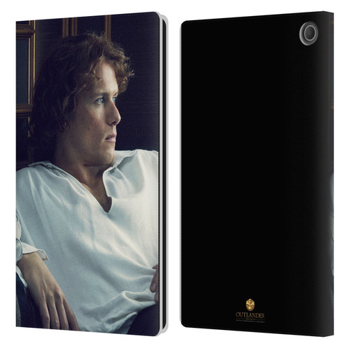 Outlander Characters Jamie White Shirt Leather Book Wallet Case Cover For Amazon Fire Max 11 2023