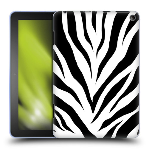 Grace Illustration Animal Prints Zebra Soft Gel Case for Amazon Fire HD 8/Fire HD 8 Plus 2020