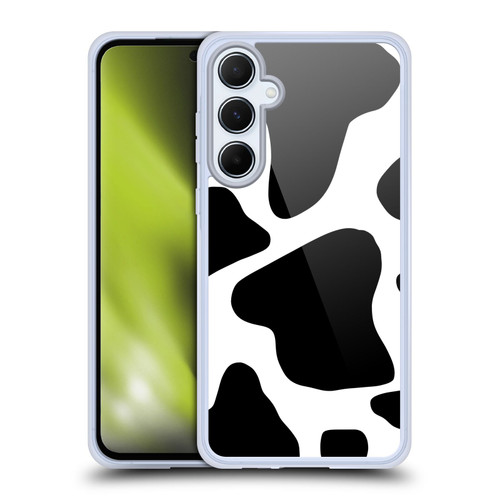 Grace Illustration Animal Prints Cow Soft Gel Case for Samsung Galaxy A55 5G