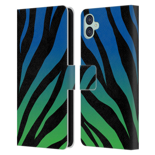 Grace Illustration Animal Prints Ombré Leopard Leather Book Wallet Case Cover For Samsung Galaxy M04 5G / A04e