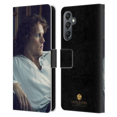 Outlander Characters Jamie White Shirt Leather Book Wallet Case Cover For Samsung Galaxy A25 5G