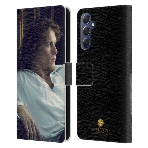 Outlander Characters Jamie White Shirt Leather Book Wallet Case Cover For Samsung Galaxy M54 5G