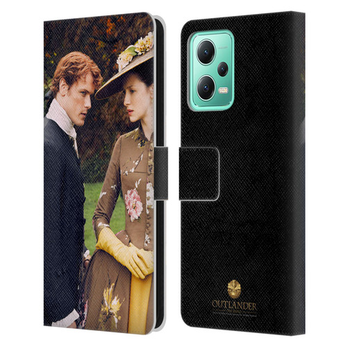 Outlander Characters Jamie And Claire Leather Book Wallet Case Cover For Xiaomi Redmi Note 12 5G