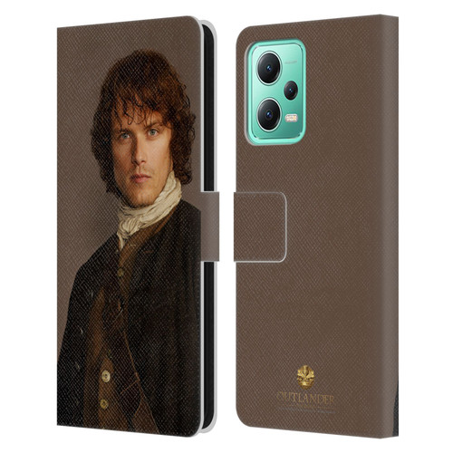 Outlander Characters Jamie Traditional Leather Book Wallet Case Cover For Xiaomi Redmi Note 12 5G