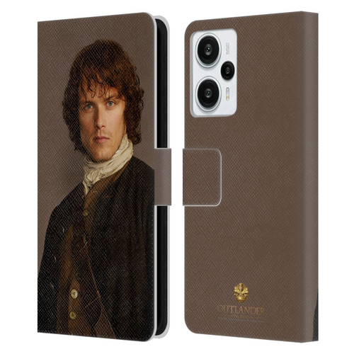 Outlander Characters Jamie Traditional Leather Book Wallet Case Cover For Xiaomi Redmi Note 12T