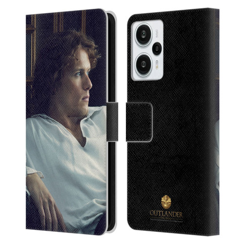 Outlander Characters Jamie White Shirt Leather Book Wallet Case Cover For Xiaomi Redmi Note 12T