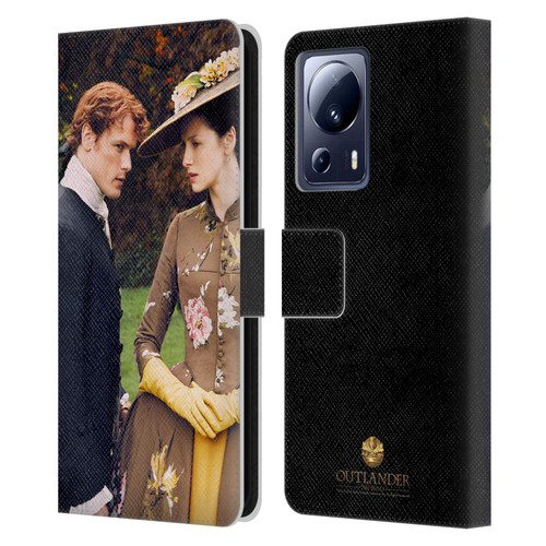 Outlander Characters Jamie And Claire Leather Book Wallet Case Cover For Xiaomi 13 Lite 5G