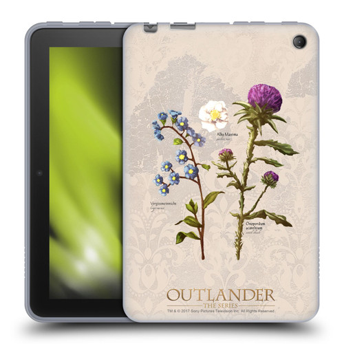 Outlander Graphics Flowers Soft Gel Case for Amazon Fire 7 2022