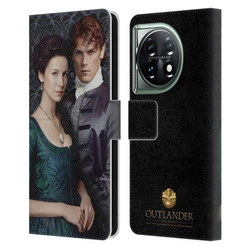 Outlander Portraits Claire & Jamie Leather Book Wallet Case Cover For OnePlus 11 5G