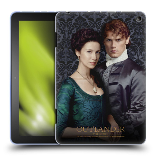 Outlander Portraits Claire & Jamie Soft Gel Case for Amazon Fire HD 8/Fire HD 8 Plus 2020