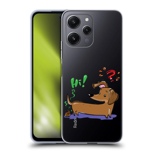 Grace Illustration Dogs Dachshund Soft Gel Case for Xiaomi Redmi 12