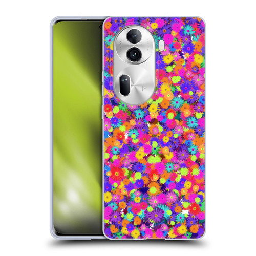 Grace Illustration Lovely Floral Daisies Soft Gel Case for OPPO Reno11 Pro