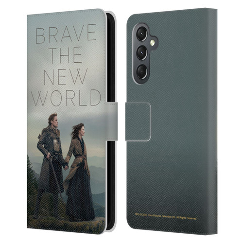Outlander Season 4 Art Brave The New World Leather Book Wallet Case Cover For Samsung Galaxy A25 5G