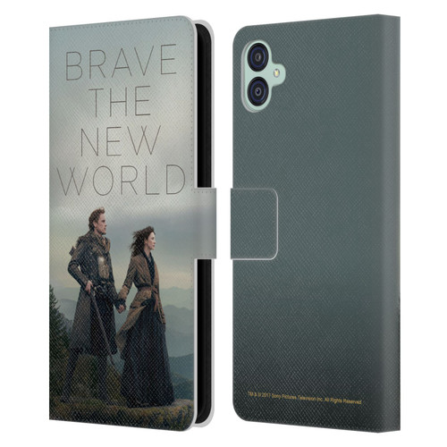 Outlander Season 4 Art Brave The New World Leather Book Wallet Case Cover For Samsung Galaxy M04 5G / A04e