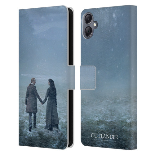 Outlander Season 6 Key Art Jamie And Claire Leather Book Wallet Case Cover For Samsung Galaxy A05