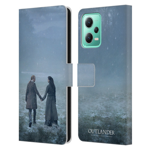 Outlander Season 6 Key Art Jamie And Claire Leather Book Wallet Case Cover For Xiaomi Redmi Note 12 5G
