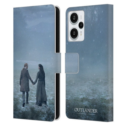 Outlander Season 6 Key Art Jamie And Claire Leather Book Wallet Case Cover For Xiaomi Redmi Note 12T