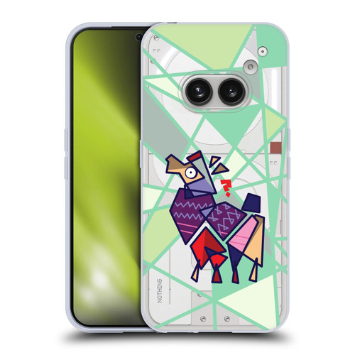 Grace Illustration Llama Cubist Soft Gel Case for Nothing Phone (2a)