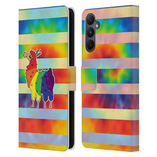 Grace Illustration Llama Pride Leather Book Wallet Case Cover For Samsung Galaxy A05s
