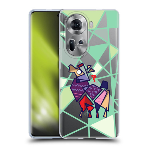 Grace Illustration Llama Cubist Soft Gel Case for OPPO Reno11