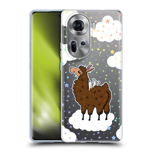 Grace Illustration Llama Pegasus Soft Gel Case for OPPO Reno11