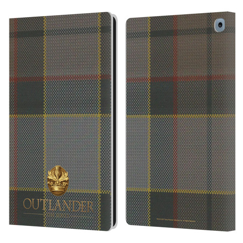 Outlander Tartans Fraser Leather Book Wallet Case Cover For Amazon Fire HD 10 / Plus 2021