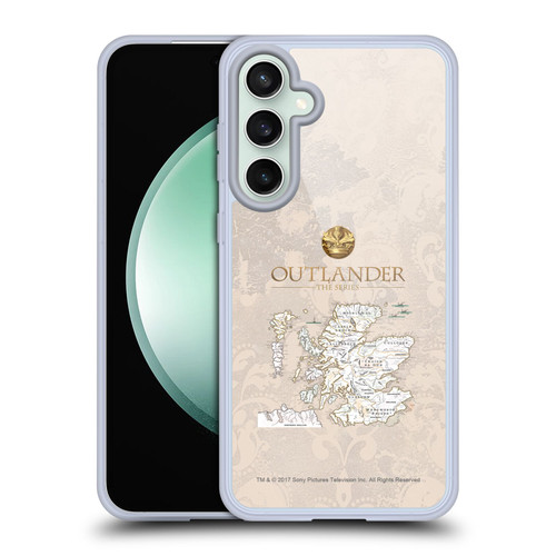Outlander Seals And Icons Map Soft Gel Case for Samsung Galaxy S23 FE 5G
