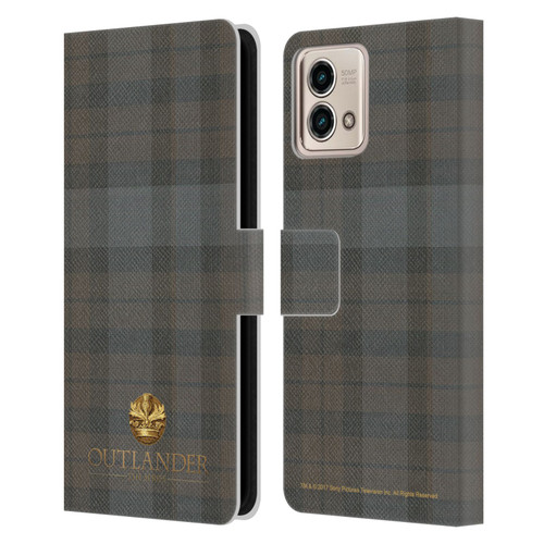 Outlander Tartans Plaid Leather Book Wallet Case Cover For Motorola Moto G Stylus 5G 2023