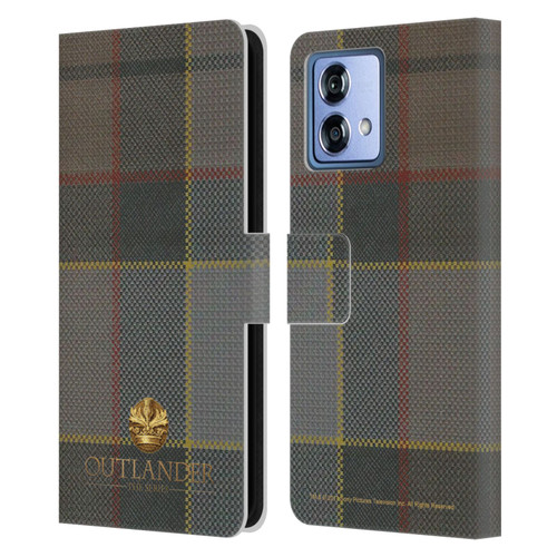 Outlander Tartans Fraser Leather Book Wallet Case Cover For Motorola Moto G84 5G