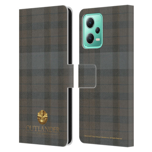 Outlander Tartans Plaid Leather Book Wallet Case Cover For Xiaomi Redmi Note 12 5G