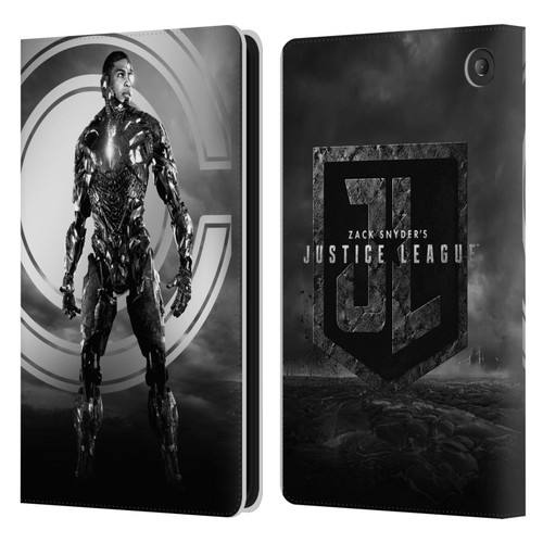 Zack Snyder's Justice League Snyder Cut Character Art Cyborg Leather Book Wallet Case Cover For Amazon Fire 7 2022