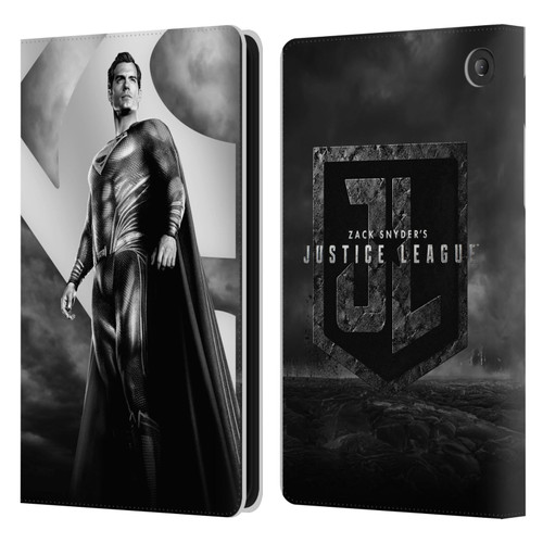 Zack Snyder's Justice League Snyder Cut Character Art Superman Leather Book Wallet Case Cover For Amazon Fire 7 2022