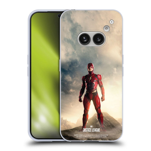 Justice League Movie Character Posters The Flash Soft Gel Case for Nothing Phone (2a)