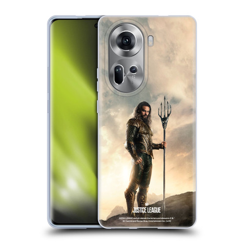 Justice League Movie Character Posters Aquaman Soft Gel Case for OPPO Reno11