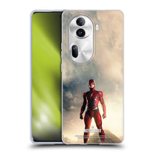 Justice League Movie Character Posters The Flash Soft Gel Case for OPPO Reno11 Pro